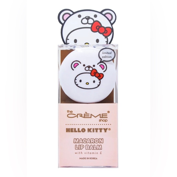 The Crème Shop Sanrio Hello Kitty Macaron Lip Balm-Red Velvet & white chocolate - Picture 3 of 10